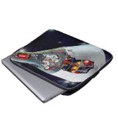 Ein zweiköpfiges Gemini-Raumschiff im Flug entführ Laptopschutzhülle (Vorne Knopf)