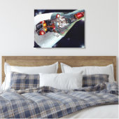 Ein zweiköpfiges Gemini-Raumschiff im Flug entführ Leinwanddruck (Insitu (Schlafzimmer))