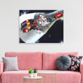 Ein zweiköpfiges Gemini-Raumschiff im Flug entführ Leinwanddruck (Insitu (Wohnzimmer))