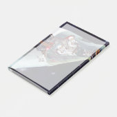 Ein zweiköpfiges Gemini-Raumschiff im Flug entführ Post-it Klebezettel (angewinkelt)