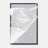 Ein zweiköpfiges Gemini-Raumschiff im Flug entführ Post-it Klebezettel (Vorderseite)