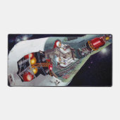 Ein zweiköpfiges Gemini-Raumschiff im Flug entführ Schreibtischunterlage (Vorderseite)