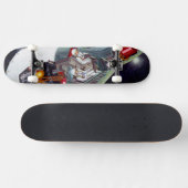 Ein zweiköpfiges Gemini-Raumschiff im Flug entführ Skateboard (Horizontal)