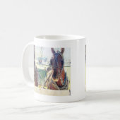 Ein zweiköpfiges Pferd Kaffeetasse (Vorderseite Links)