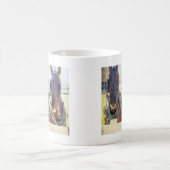 Ein zweiköpfiges Pferd Kaffeetasse (Mittel)