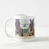 Ein zweiköpfiges Pferd Kaffeetasse (Links)