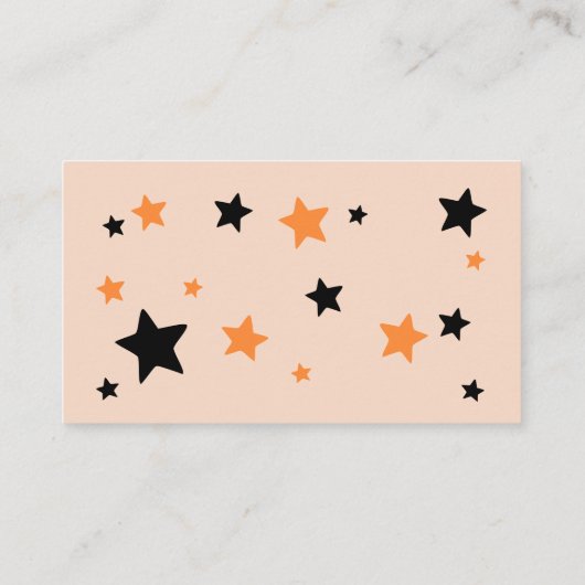 Ein zweiteiliges Halloween-Windeln-Windeln Begleitkarte (Rückseite)