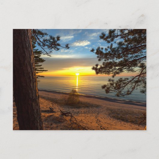 Ein Zwölf-Meilen-Sonnenuntergang Postkarte (Vorderseite)