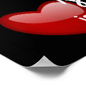 einander - Liebe-Zitat - drucken Poster (Ecke)