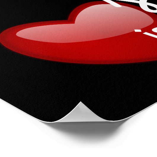 einander - Liebe-Zitat - drucken Poster (Ecke)