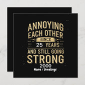 einander seit Jahren immer noch verärgern Einladung (Vorne/Hinten)