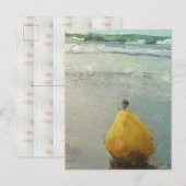 EinApfeltag Am Strand mit Triplepear Postkarte (Vorne/Hinten)