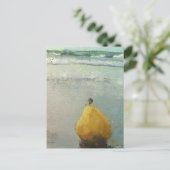 EinApfeltag Am Strand mit Triplepear Postkarte (Stehend Vorderseite)