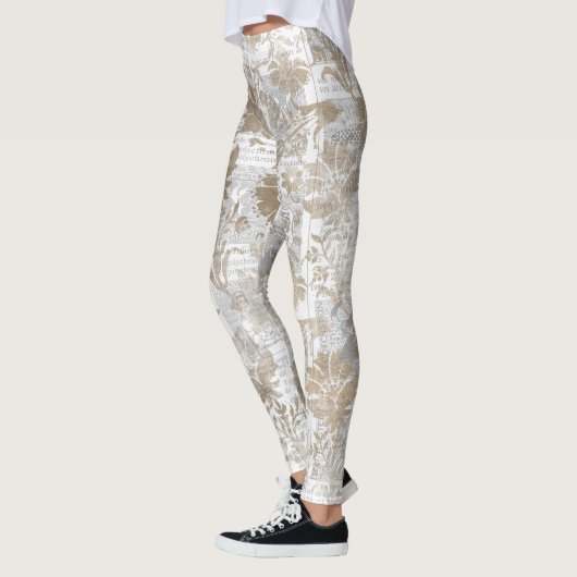 Einartige Ephemera-Blume-Leggings, einzigartig Leggings (Links)