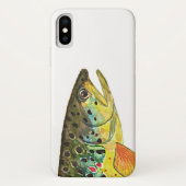 Einartiger Fischfang für Braunforellen Case-Mate iPhone Hülle (Rückseite)