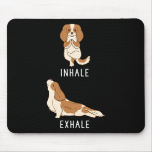 Einatmen Ausatmen Cavalier King Charles Spaniel Lu Mousepad