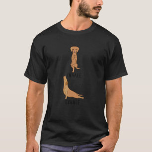 Einatmen Ausatmen Vizsla Hundeyoga T-Shirt