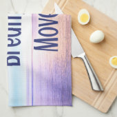 Einatmen, Ausatmen, Weiter, Motivierend Geschirrtuch (Viertel Falte)