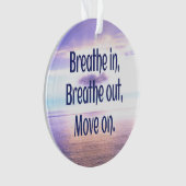 Einatmen, Ausatmen, Weiter, Motivierend Ornament (Vorderseite)