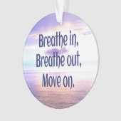 Einatmen, Ausatmen, Weiter, Motivierend Ornament (Vorderseite)