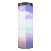 Einatmen, Ausatmen, Weiter, Motivierend Thermosbecher (Rückseite)