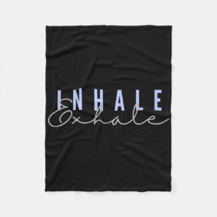 Einatmen Ausatmen Zen Yoga Achtsame Meditation Ent Fleecedecke