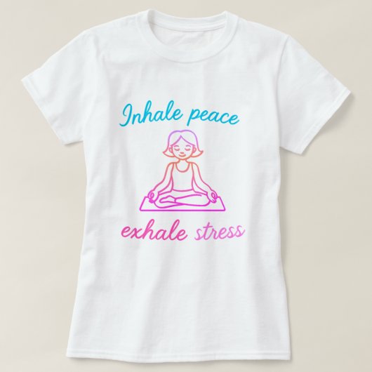 Einatmen der Exhale | Yoga Graphic T-Shirt (Design vorne)