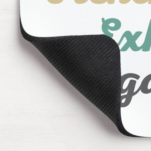 Einatmen des Pads "French Fries Exhale Negativity" Mousepad (Ecke)