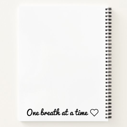 Einatmiges Notebook Notizblock (Rückseite)