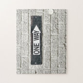 EINBAHNSTRASSE Pfeilverkehrsschild Industrielle Zi Puzzle (Vertikal)