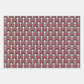 Einbahnstraße Schild in Schwarz-Weiß Geschenkpapier Set (Vorderseite 3)