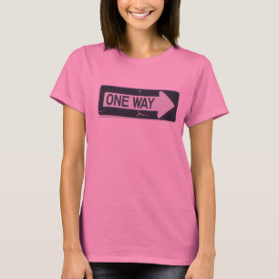 EINBAHNSTRASSEN-SCHILD T-SHIRT