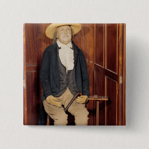 Einbalsamierter Körper von Jeremy Bentham Button