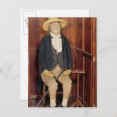 Einbalsamierter Körper von Jeremy Bentham Postkarte (Vorne/Hinten)