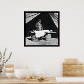 Einbalsamierung des Chirurgen am Arbeitsplatz 1864 Poster (Küche)