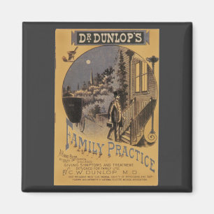 Einband eines alten Buches Doctor Dunlops Family P Magnet