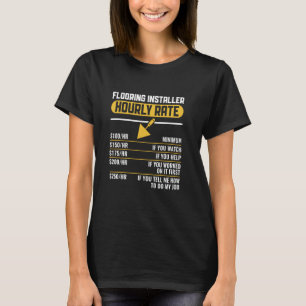 Einbauen des Fußbodens des Installationsprogramms T-Shirt