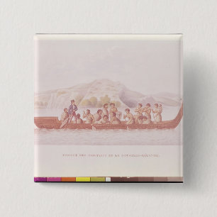 Einbaum gesteuert von den Eingeborenen von Button