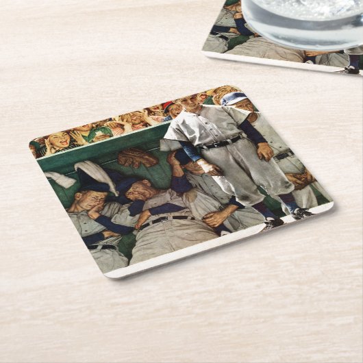 Einbaum Rechteckiger Pappuntersetzer (angewinkelt)