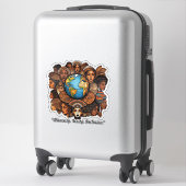 "Einbeziehung durch Kunst" Aufkleber (Koffer)