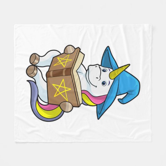 Einbinden als Assistent mit Buch & Hut Fleecedecke (Vorderseite (Horizontal))