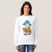 Einbinden als Assistent mit Buch & Hut Sweatshirt (Vorne ganz)