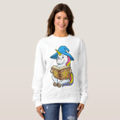 Einbinden als Assistent mit Buch & Hut Sweatshirt (Vorne ganz)
