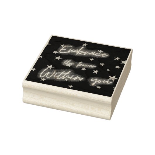 Einbinden des Powers in Ihnen Gummistempel (Stempel)