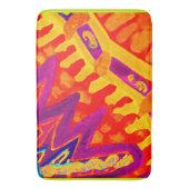 Einbinden von farbenfrohen Mustern Badematte (Vorderseite Vertikal)