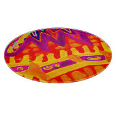 Einbinden von farbenfrohen Mustern Schneidebrett (Ecke)