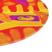 Einbinden von farbenfrohen Mustern Schneidebrett (Ecke)