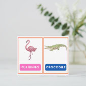 Einbinden von frei lebenden Tieren Postkarte (Stehend Vorderseite)