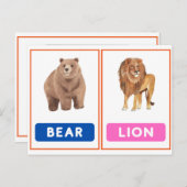 Einbinden von frei lebenden Tieren Postkarte (Vorne/Hinten)