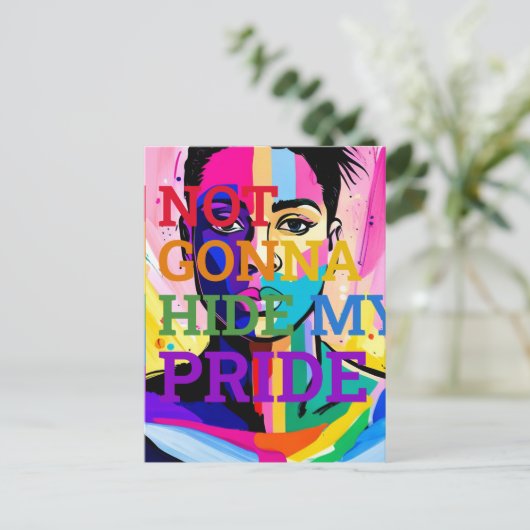 Einbindung meiner Authentizität Postkarte (Stehend Vorderseite)